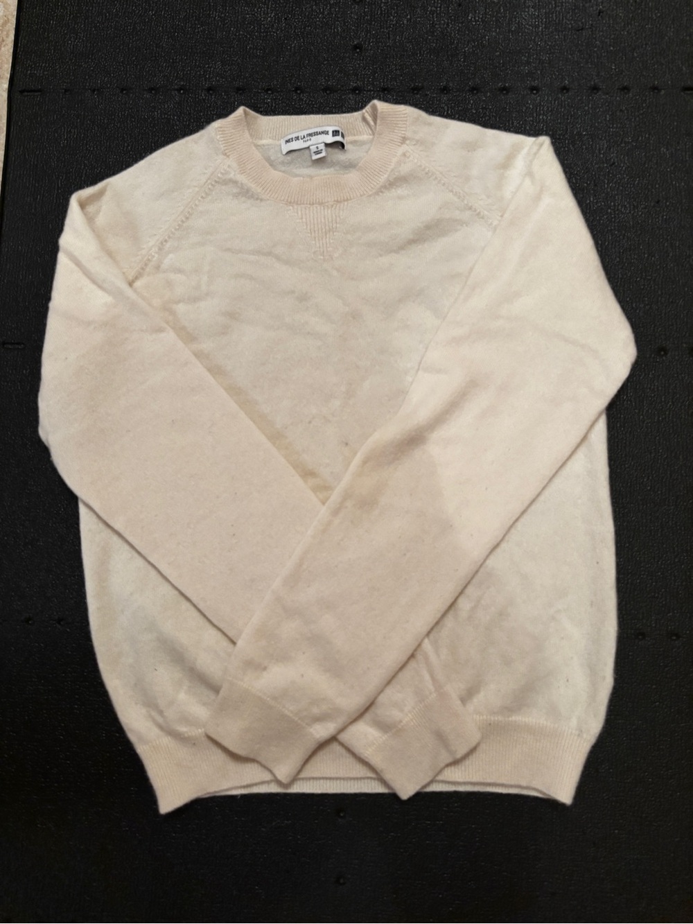 Ines de la Fressange x Uniqlo 100% Cashmere Sweater Cream Size S